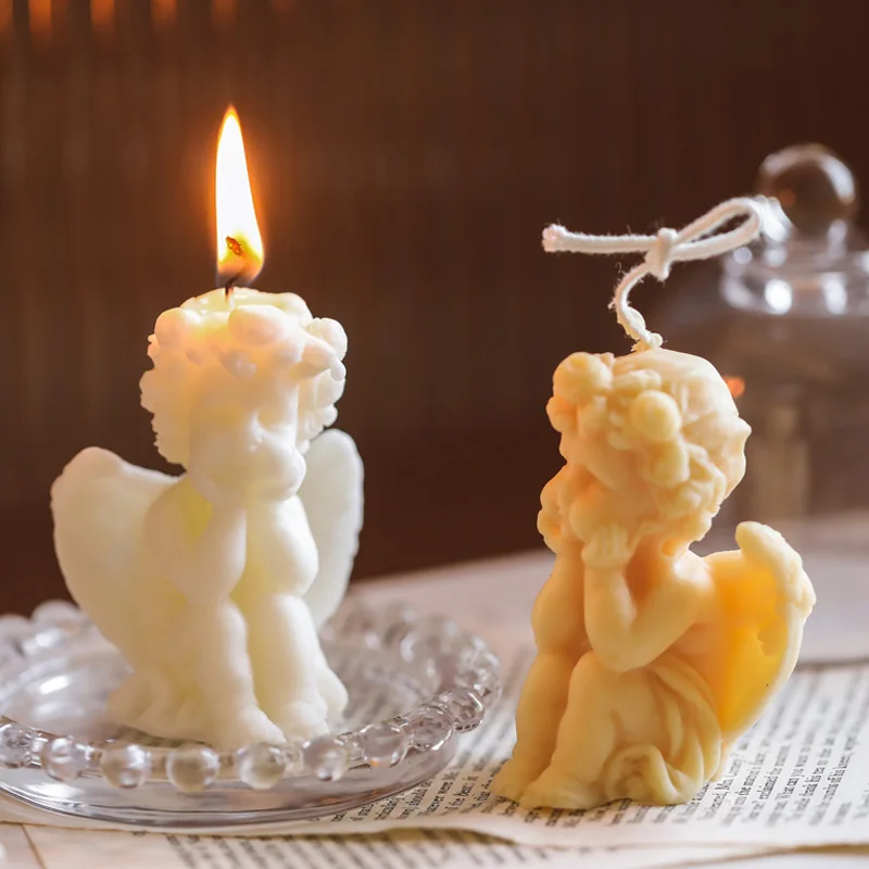 

Nordic Gift Large Wax Candles Aromatherapy Witchless Soy Angel Cute Candle Candle Sparkler Luxury Velas Aromaticas Decoration