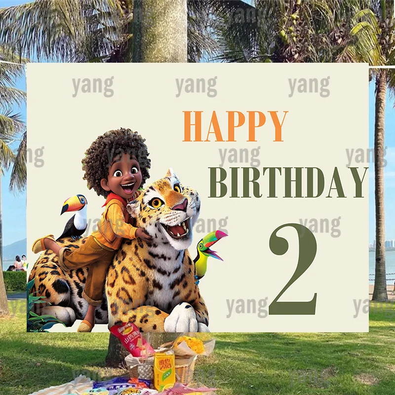 

Disney Encanto Mirabel Backdrops Antonio Boys The Second Happy Birthday Classical Photo Wall Props Decoration Background Party