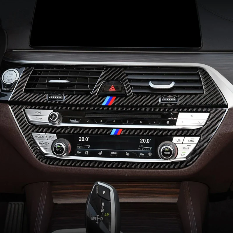 

Автомобильный Стайлинг полоса кондиционера CD кнопки панель декоративная крышка отделка интерьерная наклейка Аксессуары для BMW 5 серии G30 G32