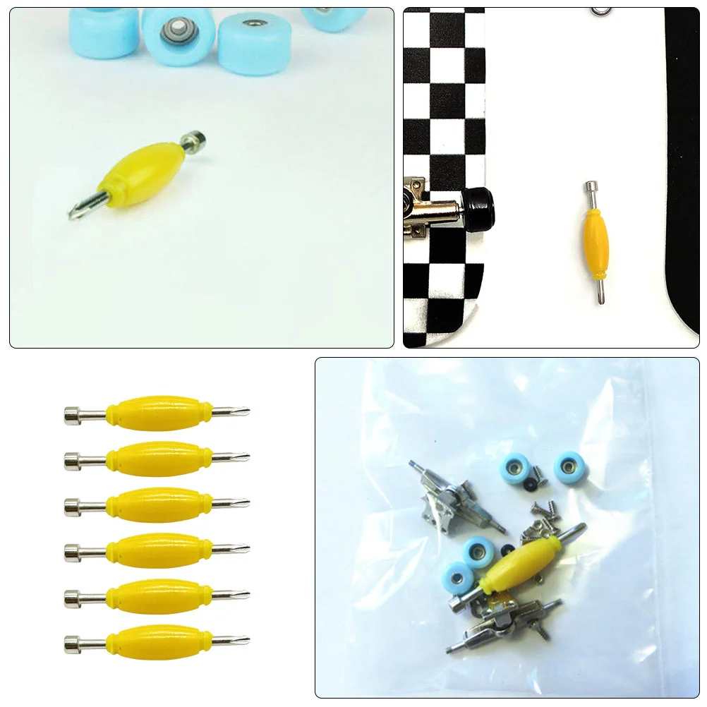 6 шт. отвертка для скейтборда аксессуары ремонта грифа отвертки двухсторонний