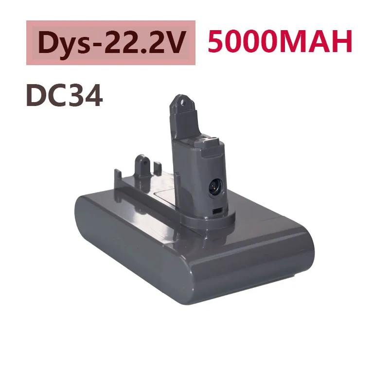 

22.2V 5000mAh DC34 Li-ion Rechargeable Battery for Dyson DC31 DC35 DC45 DC44 animal TYPE B 202932-06 965557-01 203389-01