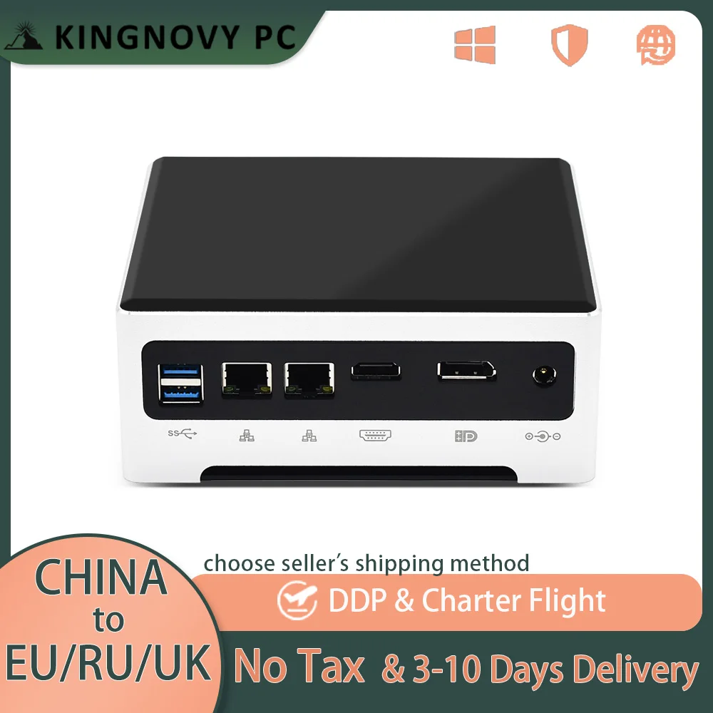 

Kingnovy мини-ПК 11-го поколения Intel i5-1135G7 i7 1167G7 6 * USB 2 * DDR4 2 * LAN M.2 NVMe SSD HDMI DP дисплей Windows 11 настольный компьютер