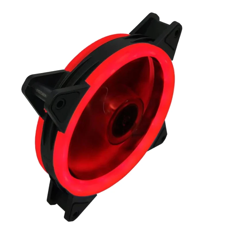 

Чехол вентилятор 120 мм 3Pin подшипник светодиодный вентилятор охлаждения компьютера радиатор (красный)