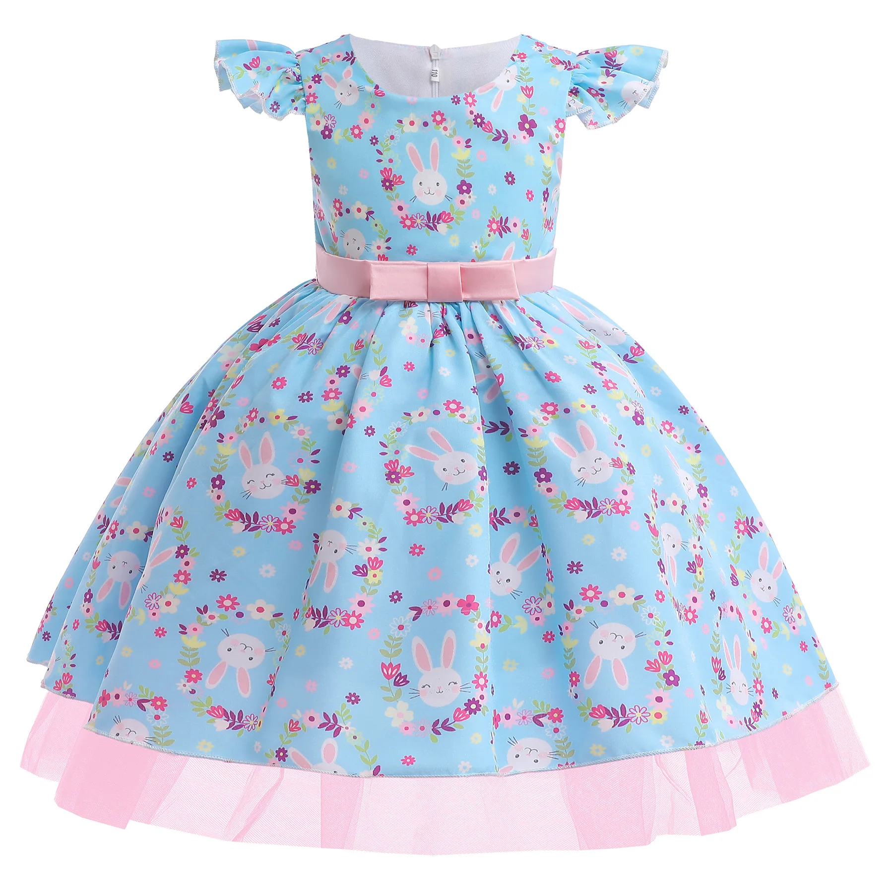 

Платья для девочек 2023, элегантные, с цветочным принтом, для торжественных случаев, для дня рождения, женское свадебное платье принцессы, детское фатиновое платье