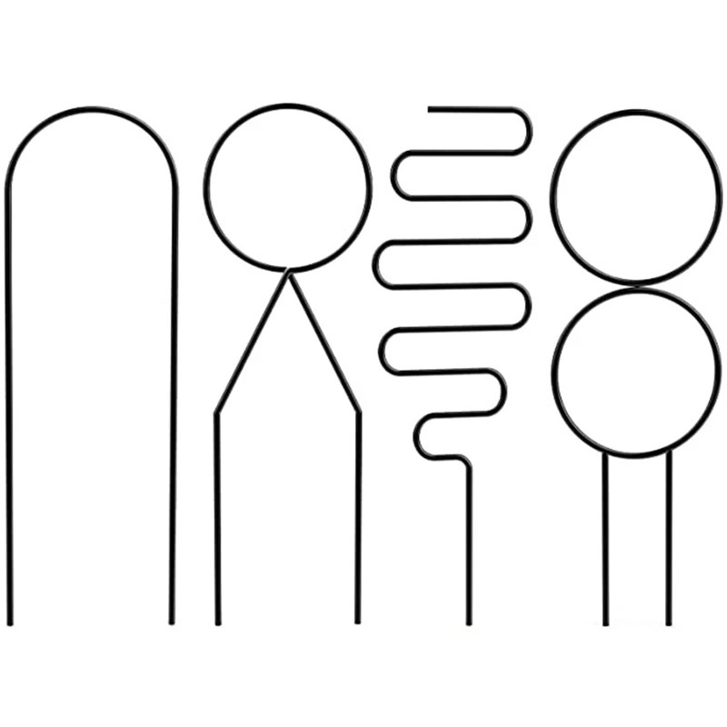 

4 шт. решетка для маленьких растений, решетка маленькая для горшечных растений, стойка для поддержки геометрических растений для цветов