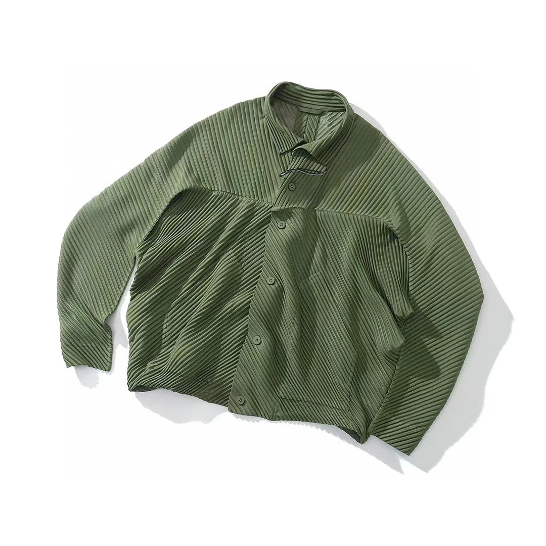 

NIGO High Collar Pleated Shirt Jacket Ngvp #nigo6389