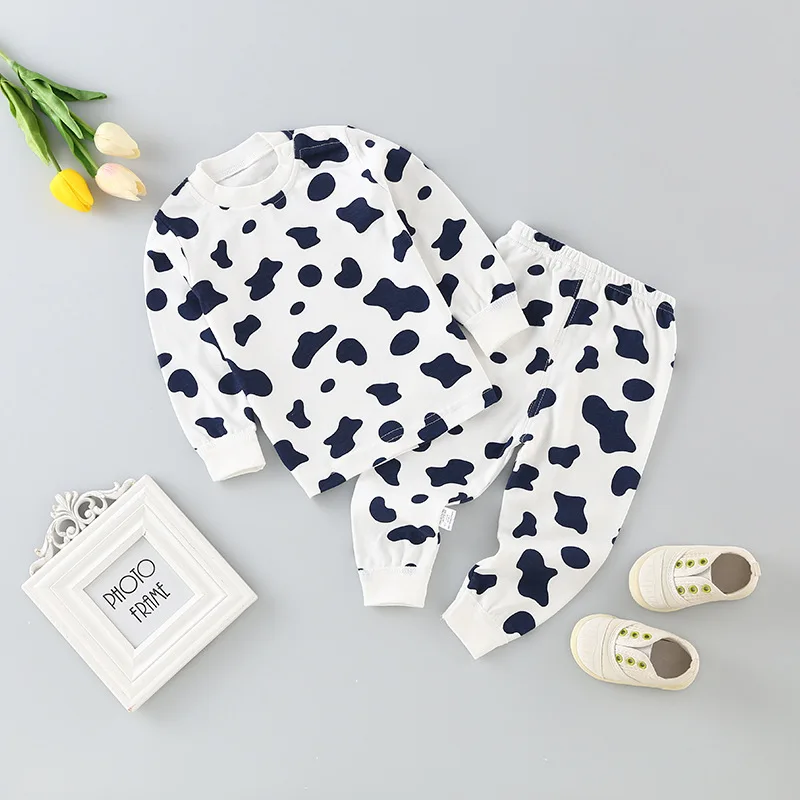 

Baby Clothes Set Spring Boys Girls Soft Cotton Clothes Sets Newborn Infant Tops Pants Long Sleeve Suits Children Sleepwear Set