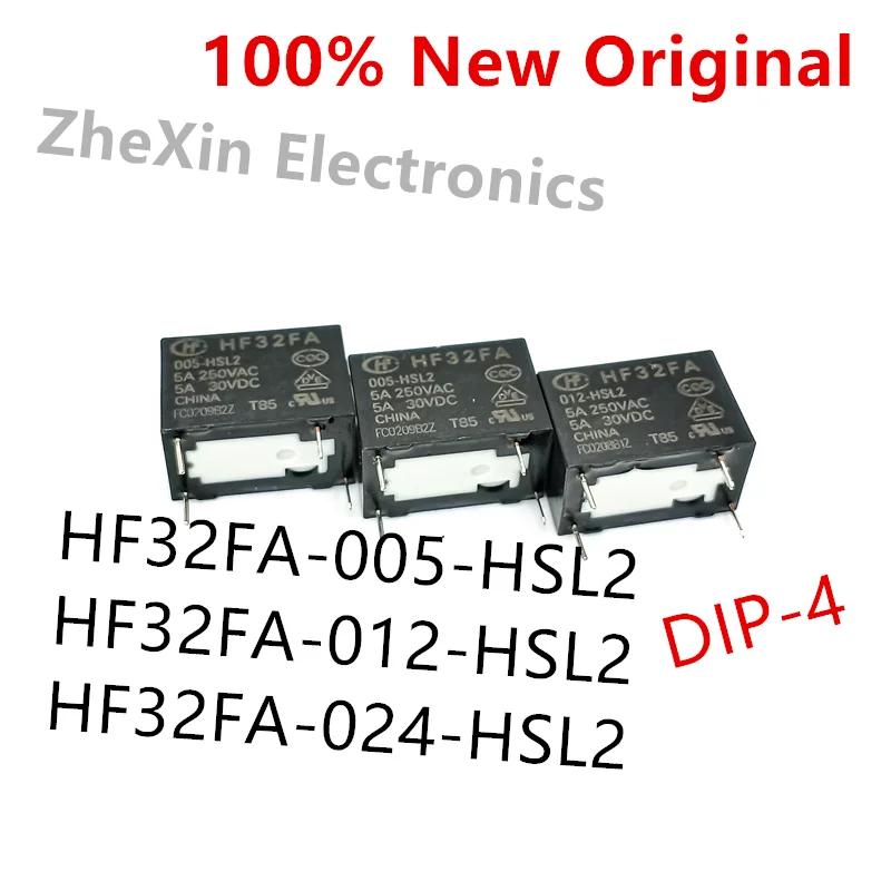 10 шт./партия Φ новое оригинальное реле мощности HF32FA/005-HSL2 HF32FA/012-HSL2 HF32FA/024