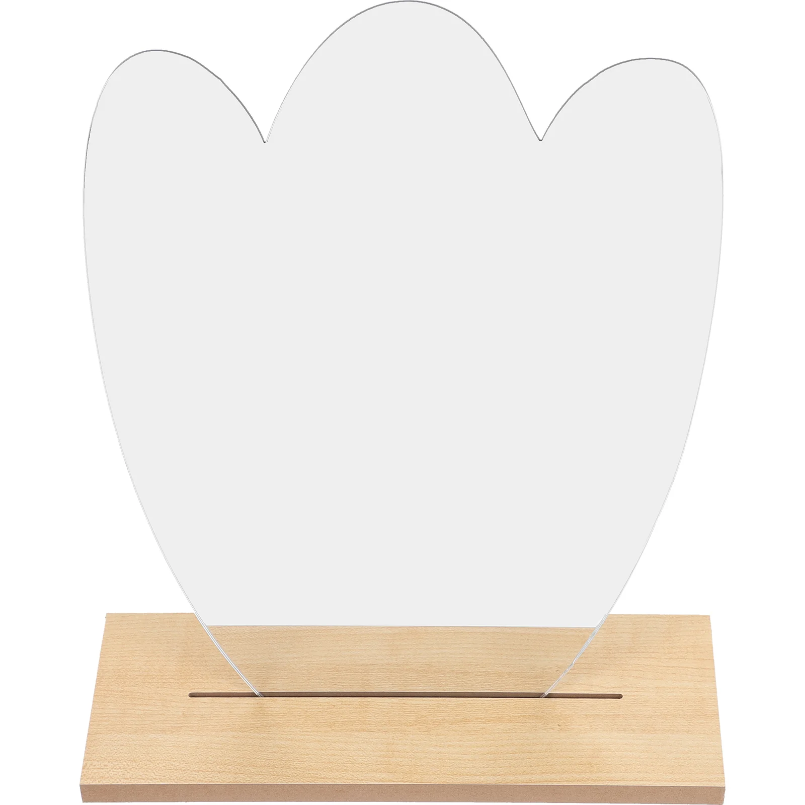 

Table Mirror Irregular Frameless Mirror Cute Mirror Desk Mirror with Base for Living room