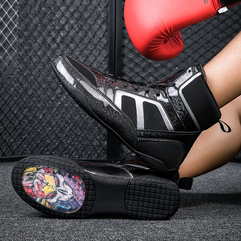 2023 New Boxing Shoes Men's and Women's Lightweight Wrestling Boxing Shoes 36-47 Luxury Wrestling Sports Shoes