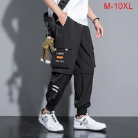 m 10xl men sport pants out door big size running pants male multiple pockets cargo pants loose gym trousers streetwear jogger