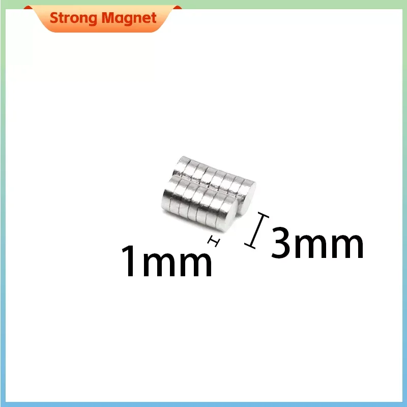 Небольшие круглые мощные магнитные магниты N35 50-5000 шт. неодимовые диски 3x1 мм