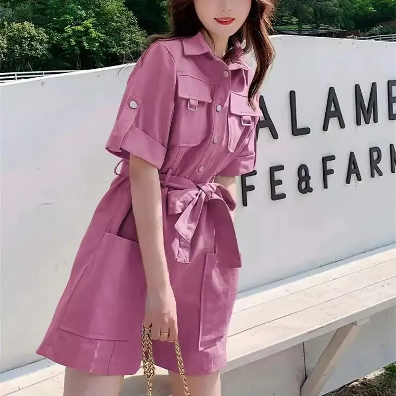 Женский прямой комбинезон в западном стиле тонкий облегающий французском