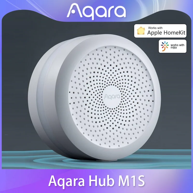 Купи Беспроводной светодиодный ночник Aqara Hub M1S, ZigBee Gateway с дистанционным управлением, Wi-Fi подключением, RGB подсветкой, работает с приложением Mi Home... за 1,685 рублей в магазине AliExpress