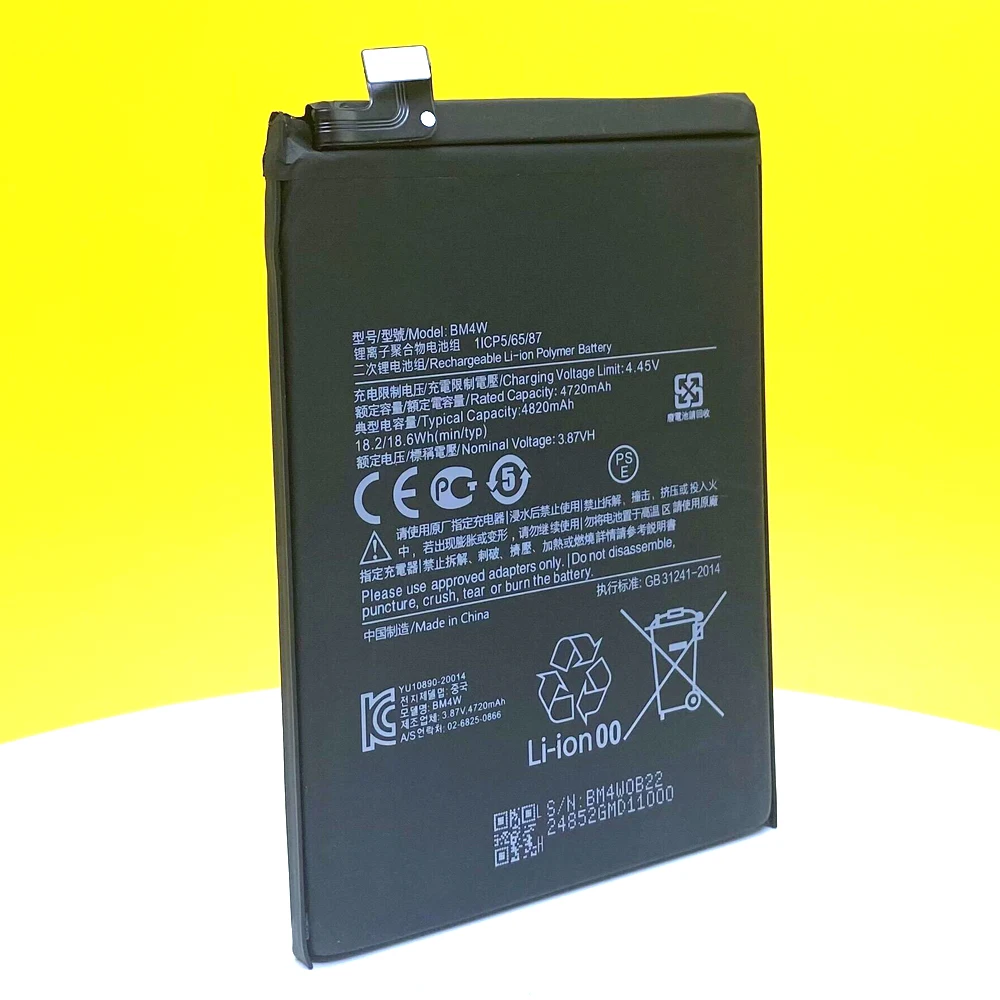 new original bm4w battery for xiaomi mi 10t lite 5g high quality smartphonesmart mobile phone tracking number free global shipping