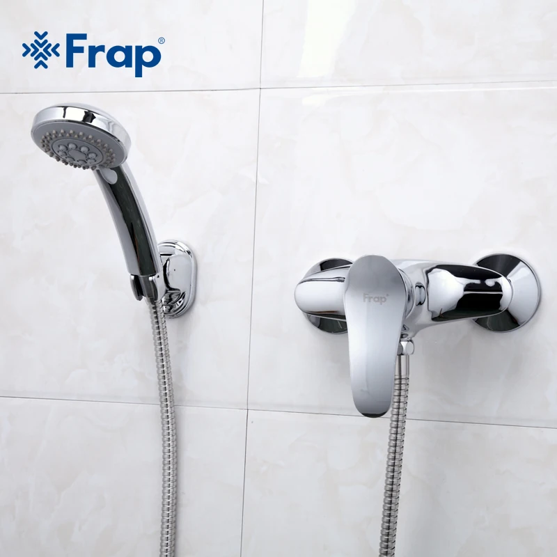 

FRAP Brass Bathroom Shower Faucet Set Wall Mounted Shower Faucet with Hand Handle Hot And Cold Water Mixer Tap F2001