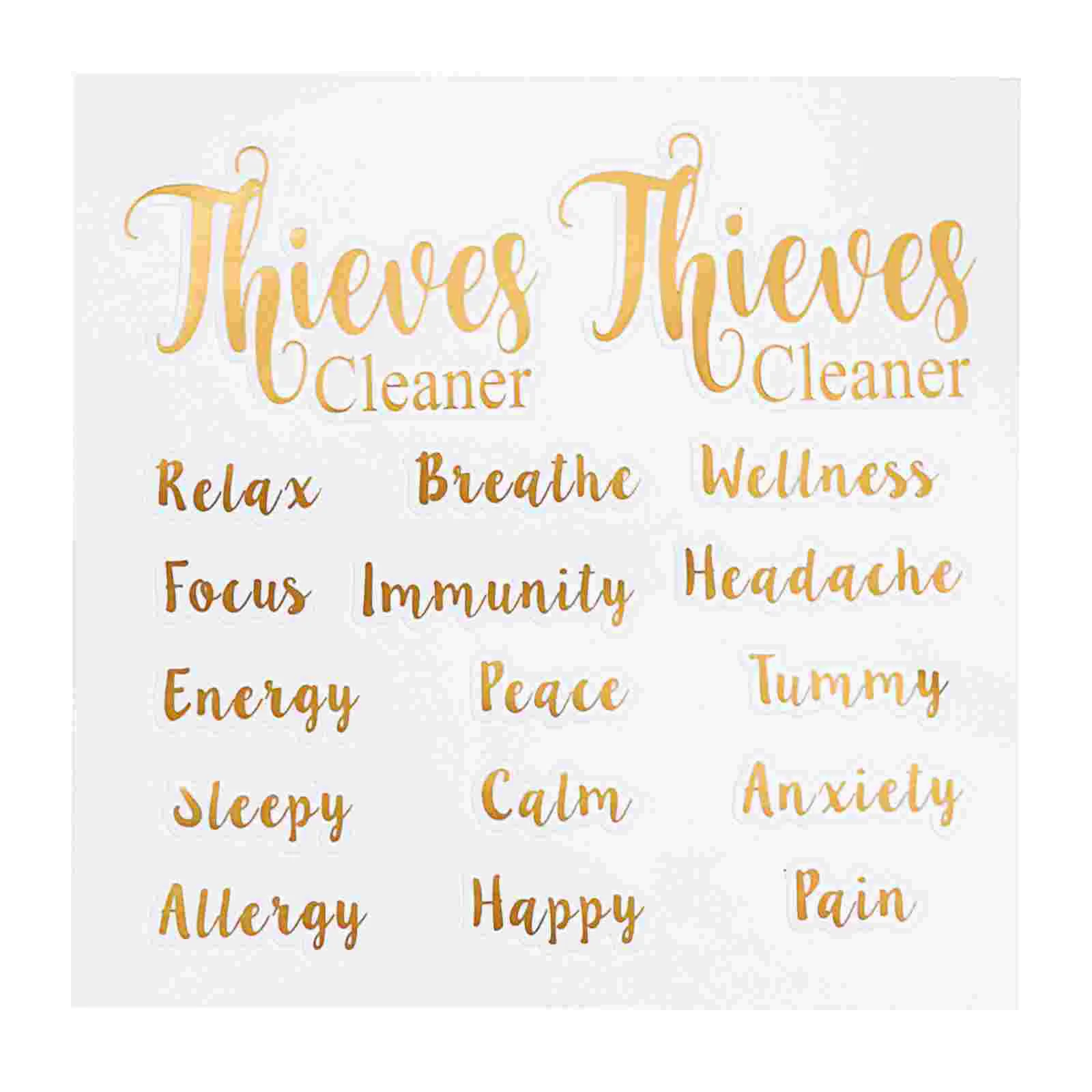 

Наклейки для бутылок с эфирным маслом, 5 листов