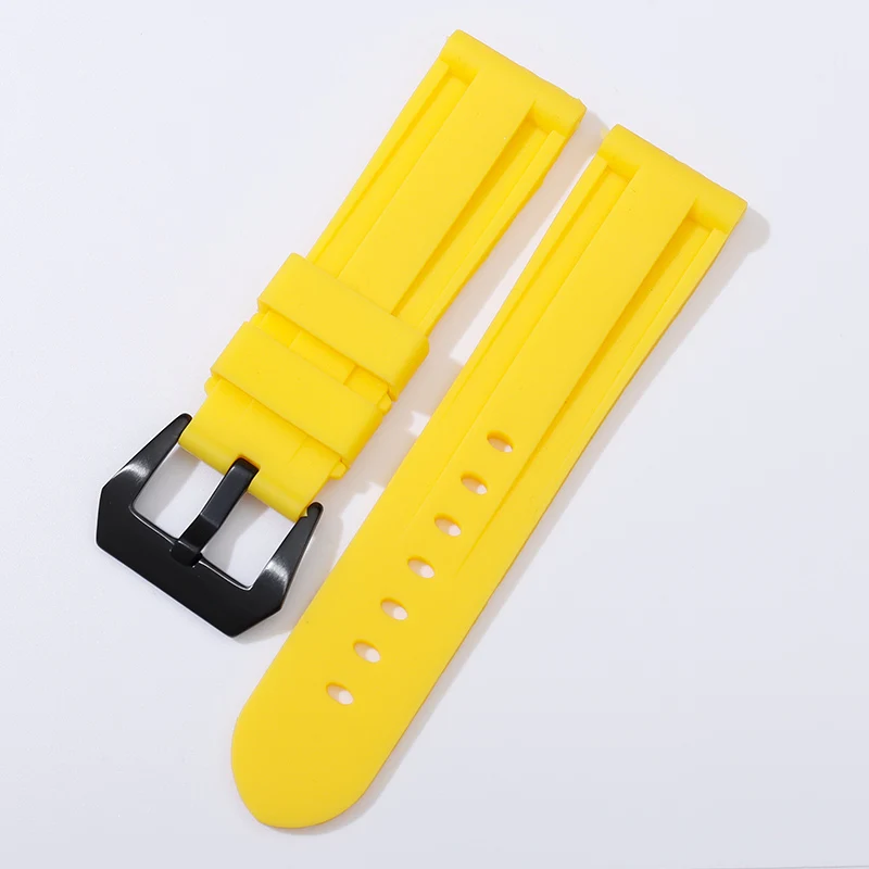 Ремешок силиконовый для часов сменный Браслет из нержавеющей стали с пряжкой