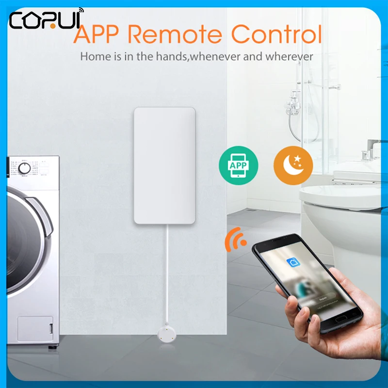 

Беспроводной датчик утечки воды Homekit и Tuya Zigbee, детектор для систем сигнализации и автоматизации умного дома, работает с Apple CoRui