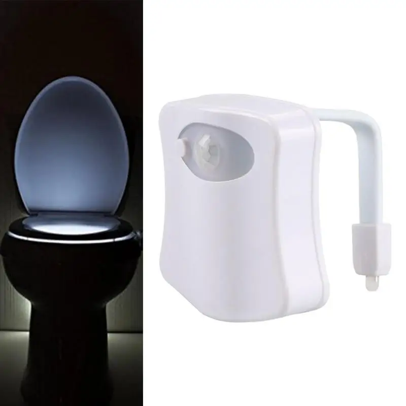 

Toilet Night Light Toilet LED Lights Color Changing Motion Sensor Toilet Bowl Nightlight Cool Fun Bathroom Accessory Unique Funn