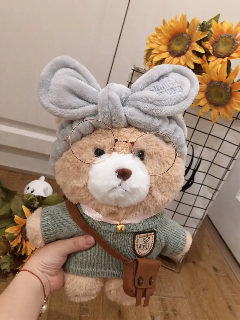 

30cm Pink LaLafanfan Kawaii Cafe Mimi Winnie Plush Toy Cute Stuffed Doll Soft Animal Doll Children Toy Birthday Gift For Girl