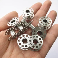 10pcs metal bobbins spool high quality sewing machine bobbins stainless steel craft tool sewing spool for brother janome singer