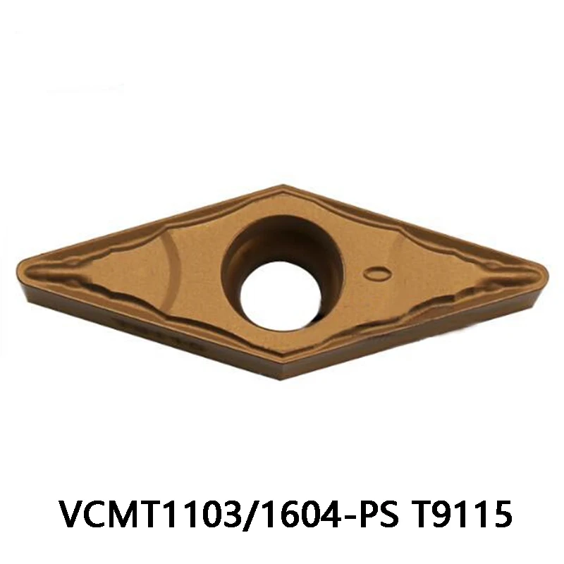

Оригинальный 160404 VCMT110302 твердосплавные вставки VCMT160404 PS T9115 VCMT 110302 токарный станок с ЧПУ режущий резак VCMT110302-PS инструмент