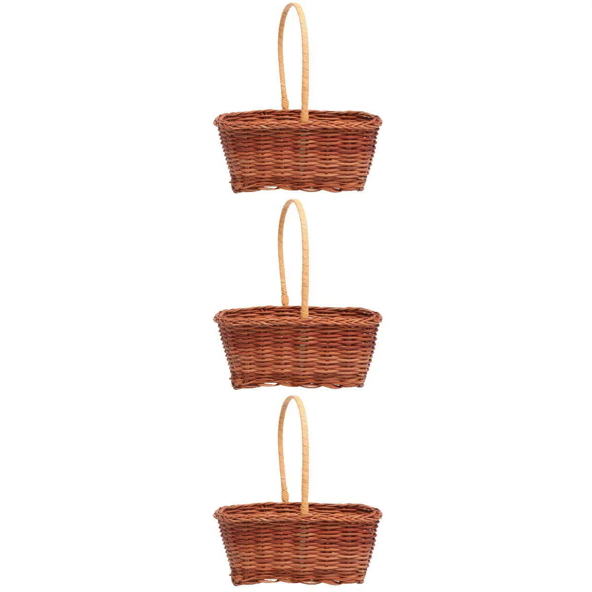 

Basket Desktop Children Mini Empty Gift Props Diy Fill Baskets Handle Gifts Prop