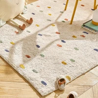 Simple Cute Style Cashmere Carpets for Living Room Bedroom Bedside Area Rug Kids Room Anti Falling Crawling Fluffy Play Mat