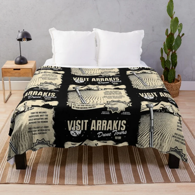 

Visit Arrakis Throw Blanket Blanket Blanket Stuffed Blankets