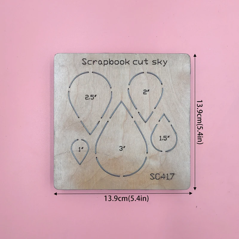 

Drop Earring Wood Cutting Dies Compatible with Most Machines