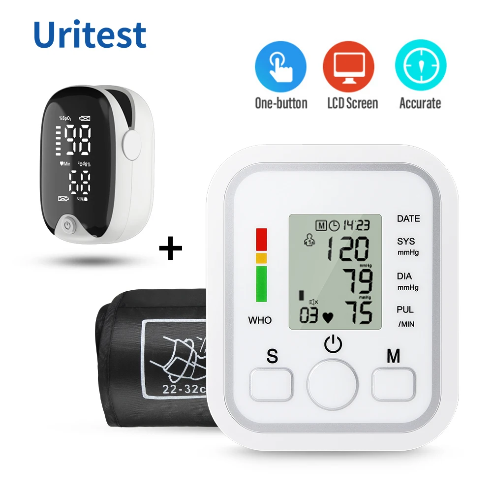 

Домашний цифровой тонометр на руку, автоматический домашний портативный измеритель артериального давления, пульса, с ЖК-дисплеем, уход за з...