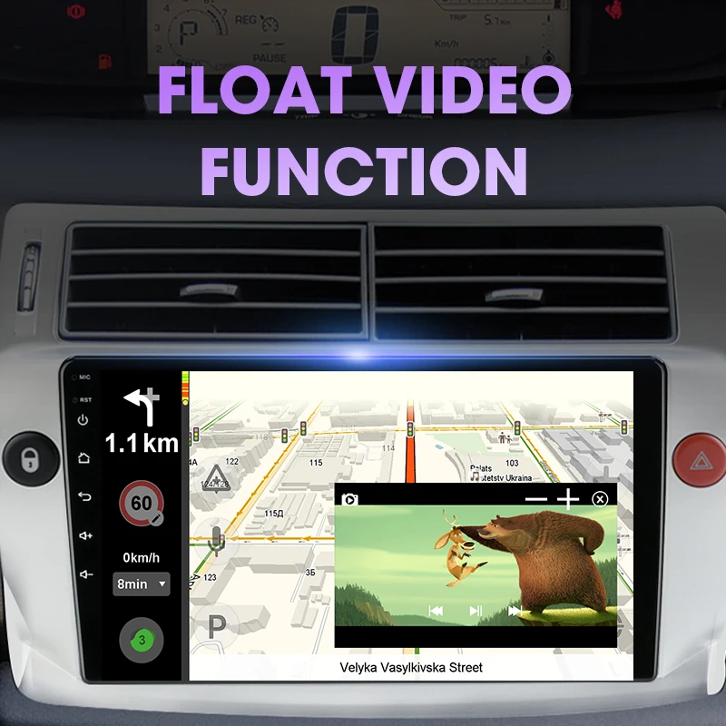 $83.16 JMCQ 2din Android 11.0 Car Radio For Citroen C4 C-Triomphe C-Quatre 2004-2014 Multimidia Video 4G Carplay RDS DSP GPS Navigaion