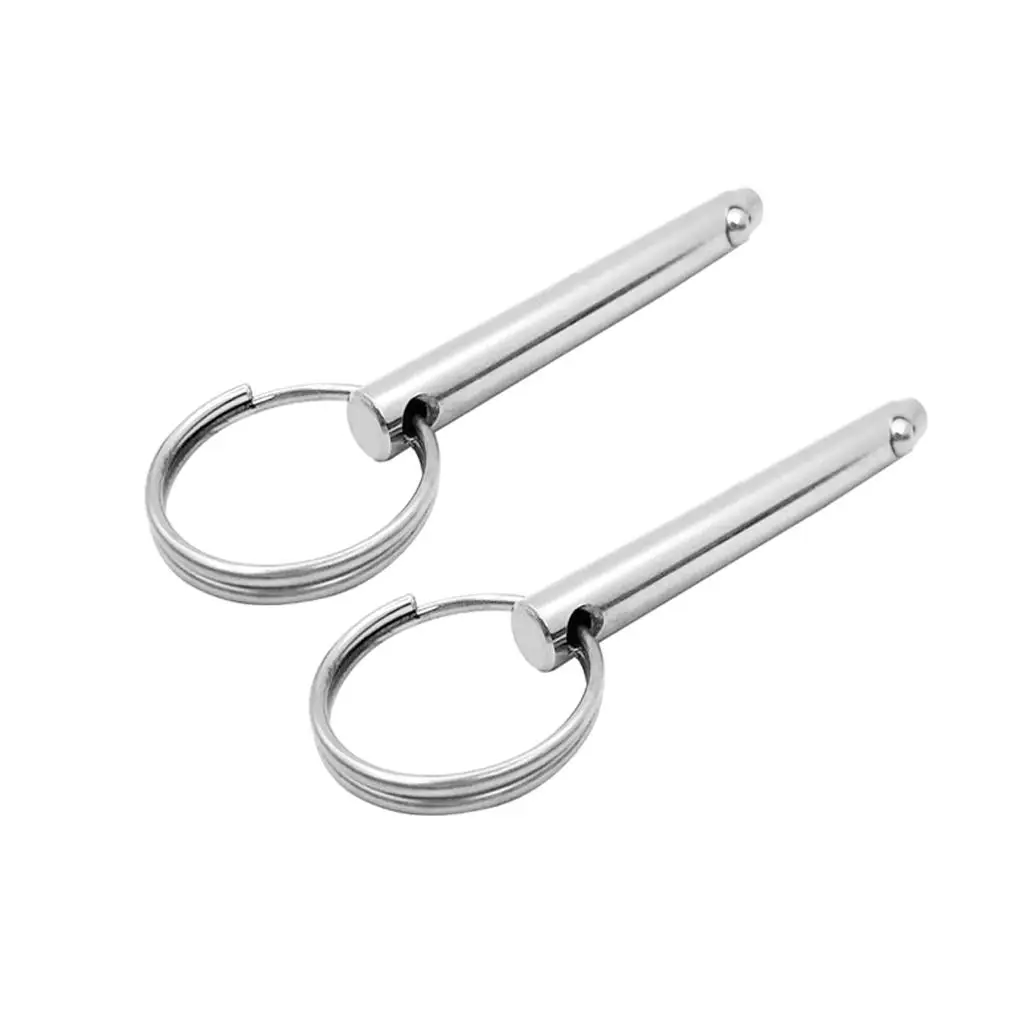 

2 Pcs Pin 5/16 inch Diameter, 316 Stainless Steel, Top Pins, Marine Hardware, 8x76mm