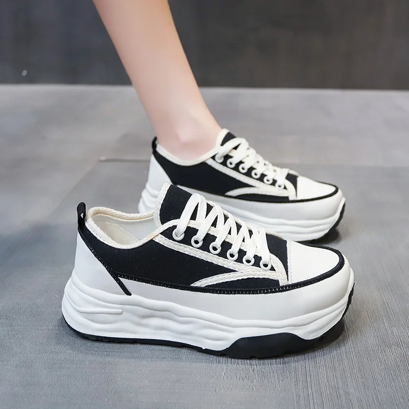 

Женская спортивная обувь, женские повседневные кроссовки с открытым носком, эспадрильи на платформе, модные криперы с круглым носком, осенн...