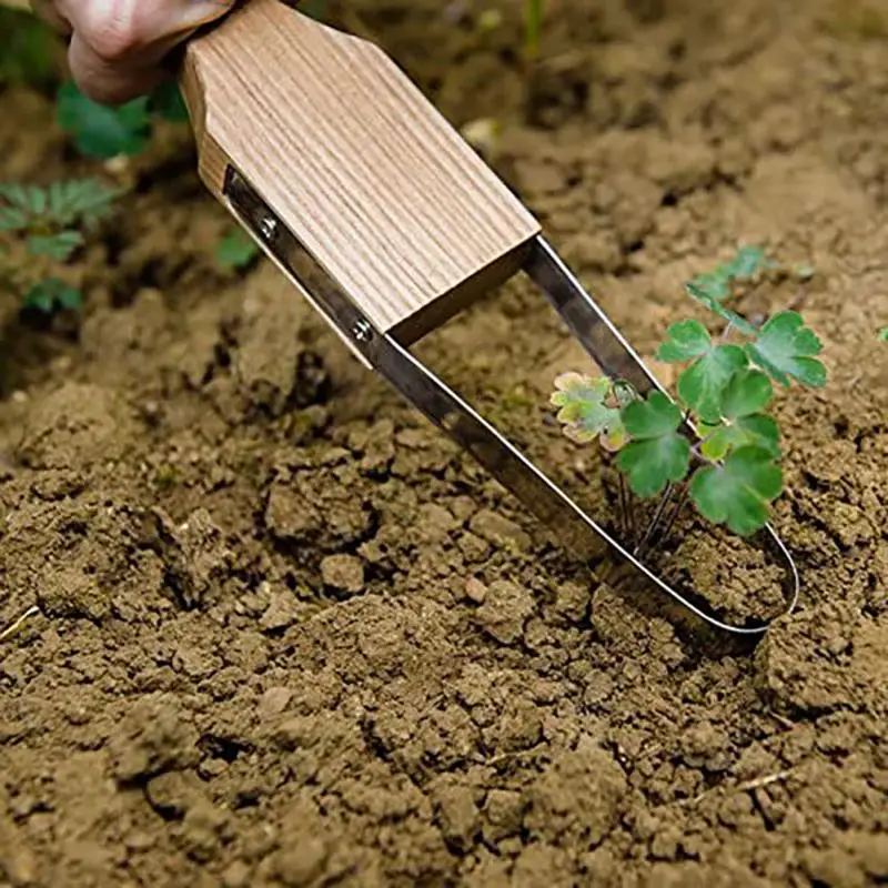 

Garden Weeder Plastic Handle Ring Iron Weeding Garden Planting Accessories Tool Parts Outdoor Product Organization Grass Earth