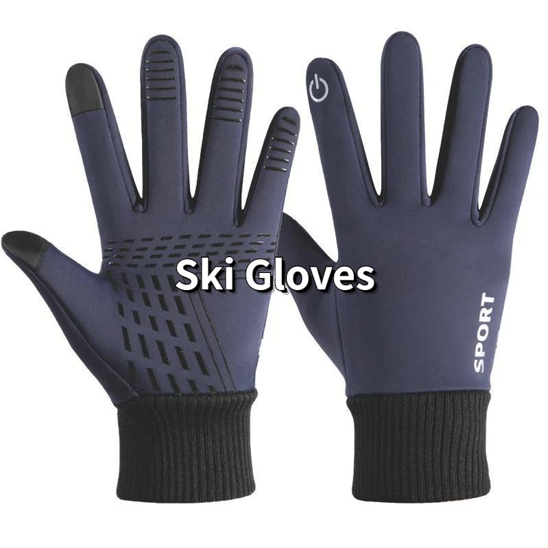 

Winter Men Women Gloves Touch Cold Waterproof Motorcycle Cycle Gloves Male Outdoor Sports Warm Thermal Fleece Running Ski Gloves