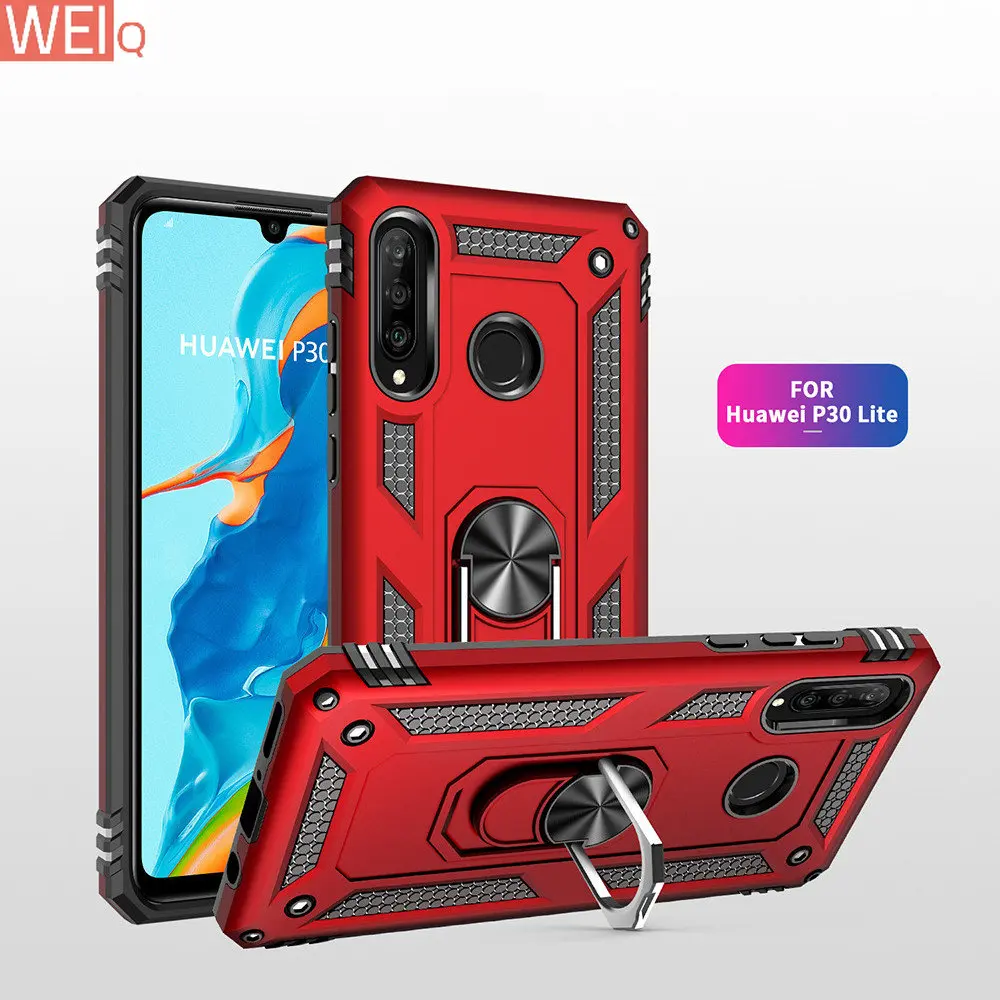 

For Huawei P30 Lite Shockproof Case For Huawei P40 Lite E Pro P30 Pro P20 Lite P Smart Z 5G Ring Holder Armor Phone Cover Funda