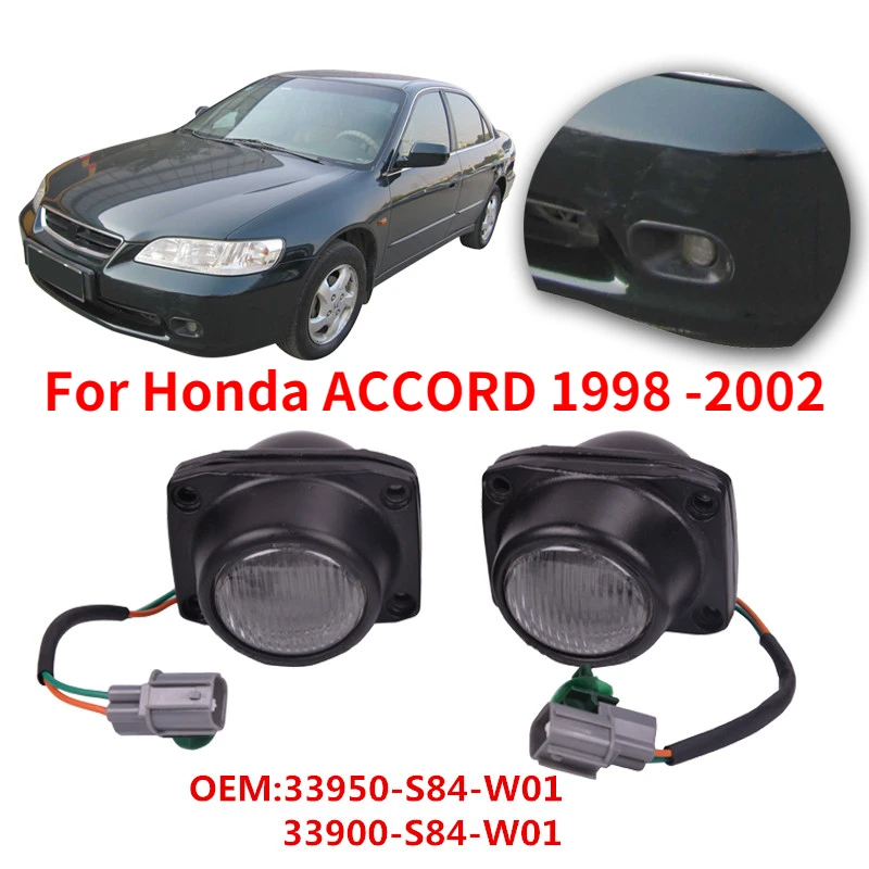 

Противотуманные фары CAPQX, фасветильник переднего бампера 33900-S84-W01 33950-S84-W01 для Honda ACCORD CG5 CF9 CG1 1998 1999-2002 2.3L 2.0L