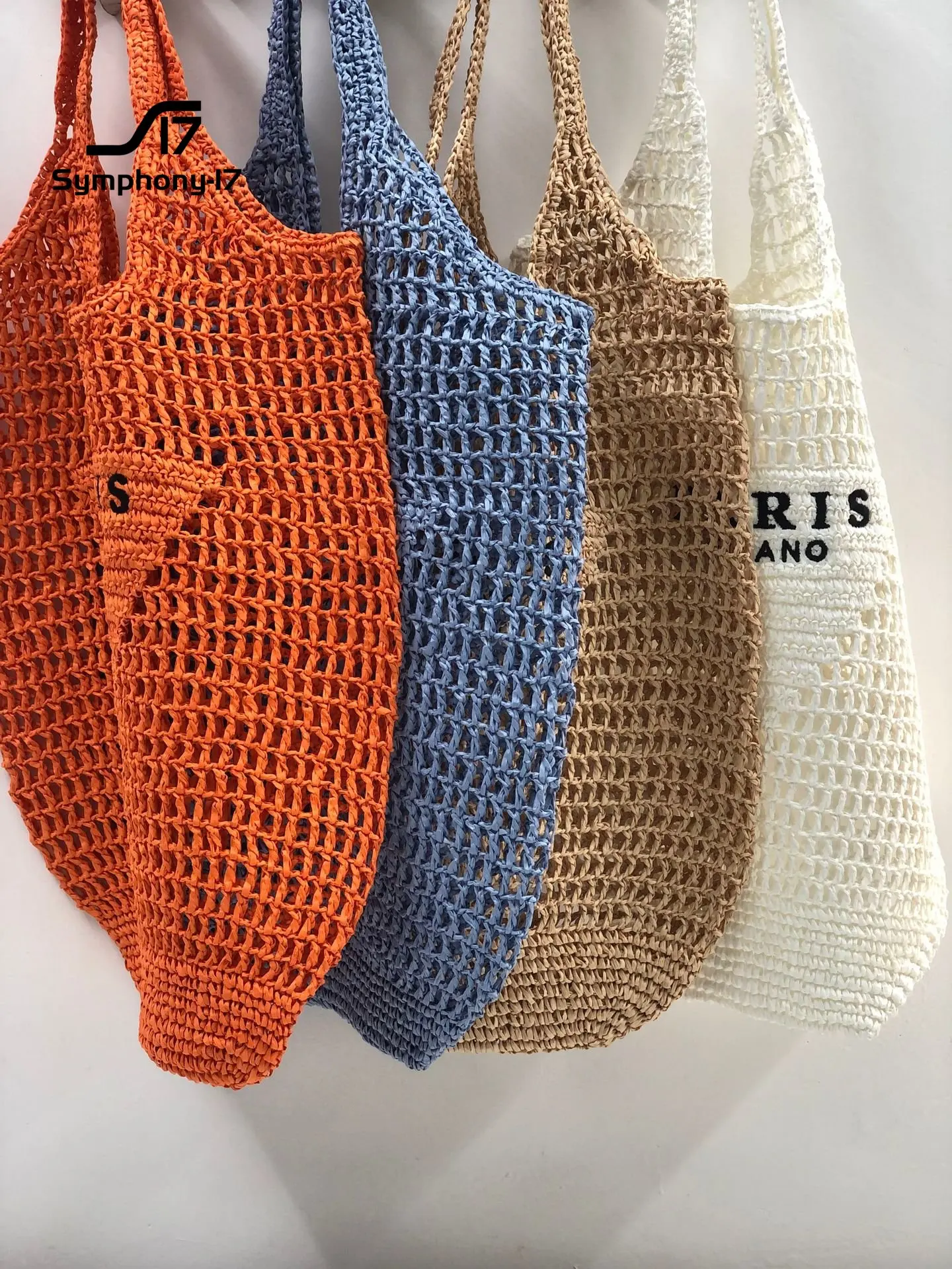 Spring Summer 2023 new woven bag, fashion crochet handbag, large capacity photo vacation shopping bag, straw woven bag