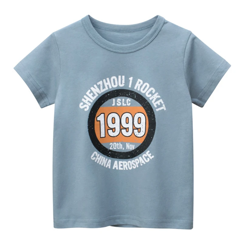 Футболки с героями мультфильмов для мальчиков 2022New Детская летняя футболка