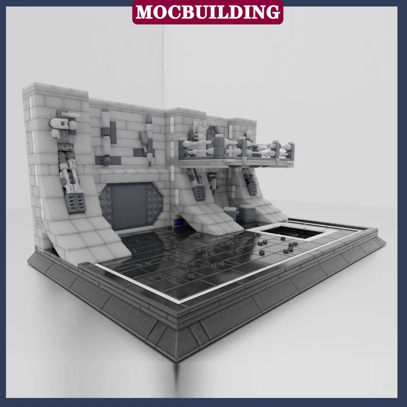 Конструктор MOC Display модель ангара сборка космическая коллекция серия игрушки