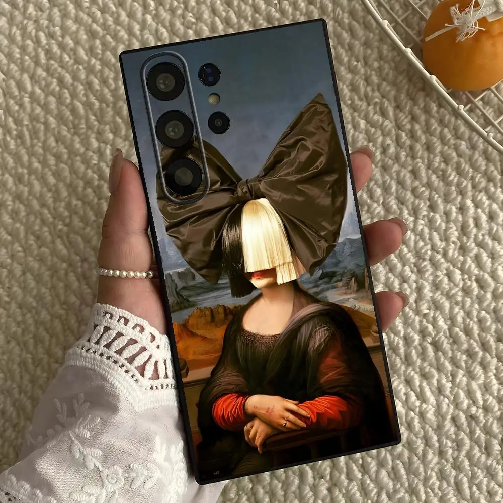 Фото Чехол для телефона Singer Sia для Samsung Galaxy S26 S25 S24 S23 S22 S21 S20 Plus Ultra Note20, мягкий, черный №4
