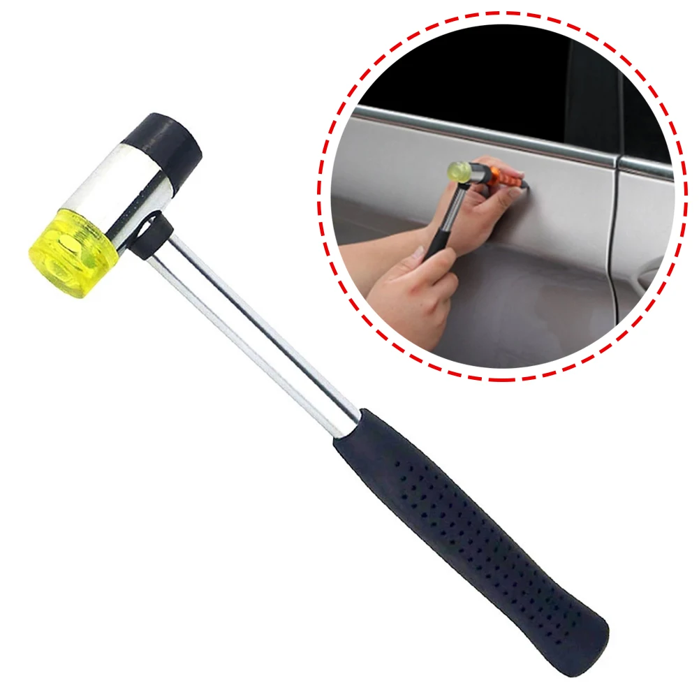 25mm Rubber Hammer Car Dent Repair Tool Multifunctional Hand Tools For Jewelry Craft DIY Mini Small Double Face Hammer