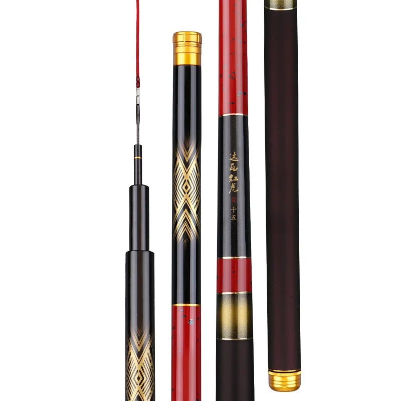 Карбоновая ультратонкая жесткая телескопическая удочка из Тайваня 3 6 м-8 1 м