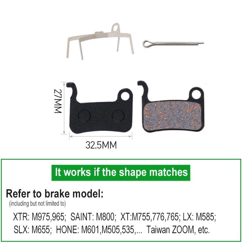 4/8/10/20 пар велосипедных полуавтоматических тормозных колодок для SHIMANO XTR M965 M975 ZOOM
