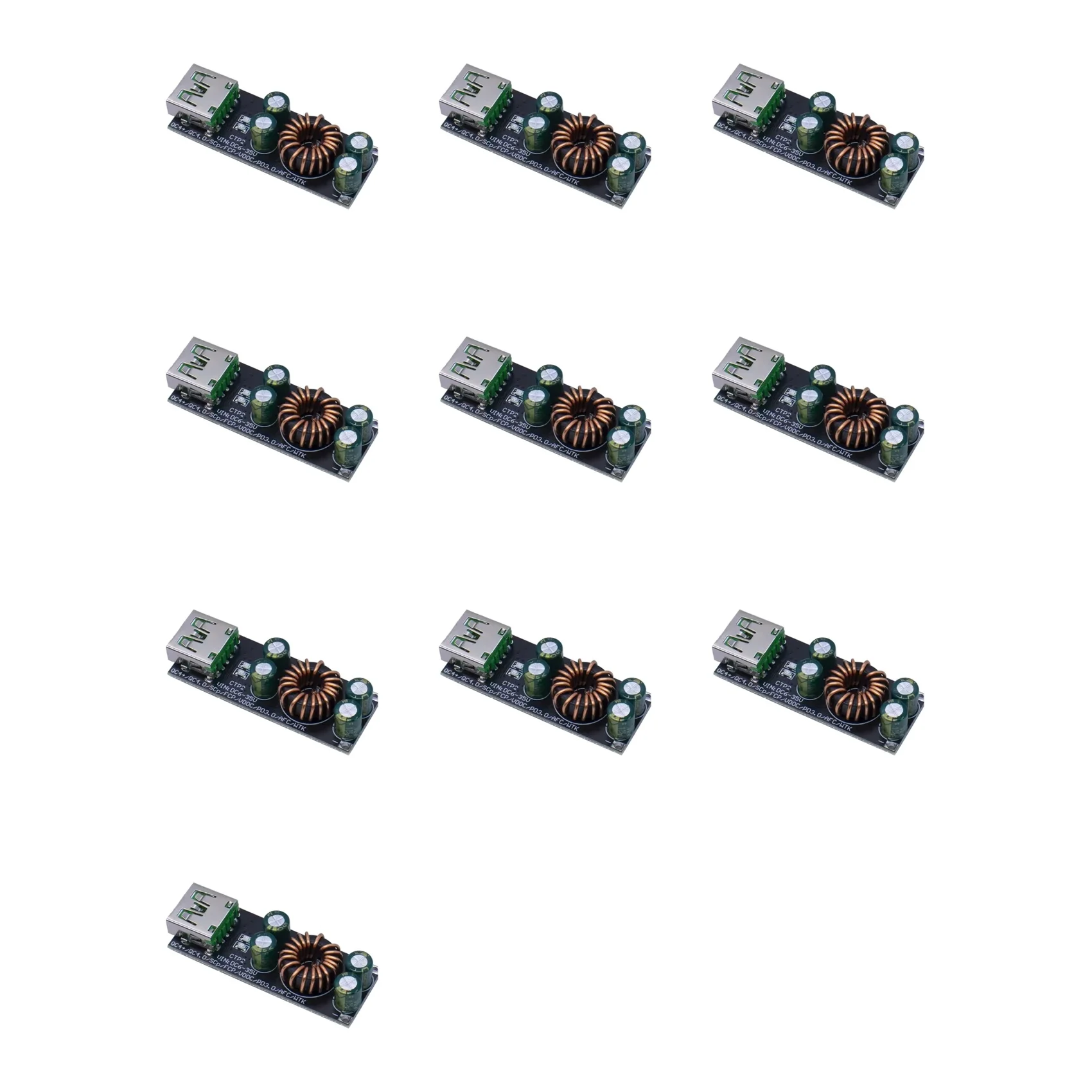 Фото 10X SW3518 / SW3516 QC4.0 QC3.0 1-канальный USB Type-C адаптер для быстрой зарядки мобильных телефонов 6-32В, модуль понижающе-повышающего преобразователя SW3516 №5