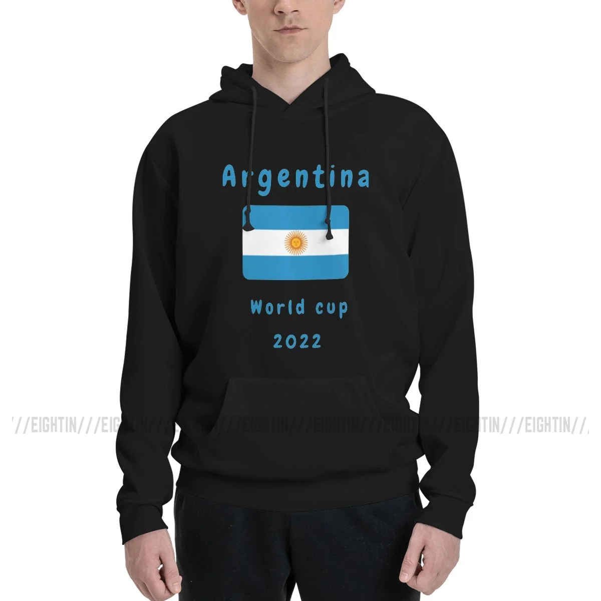 

World Cup Argentina Hoodie Men's Warm Sweatshirt Autumn Hooded Pullover