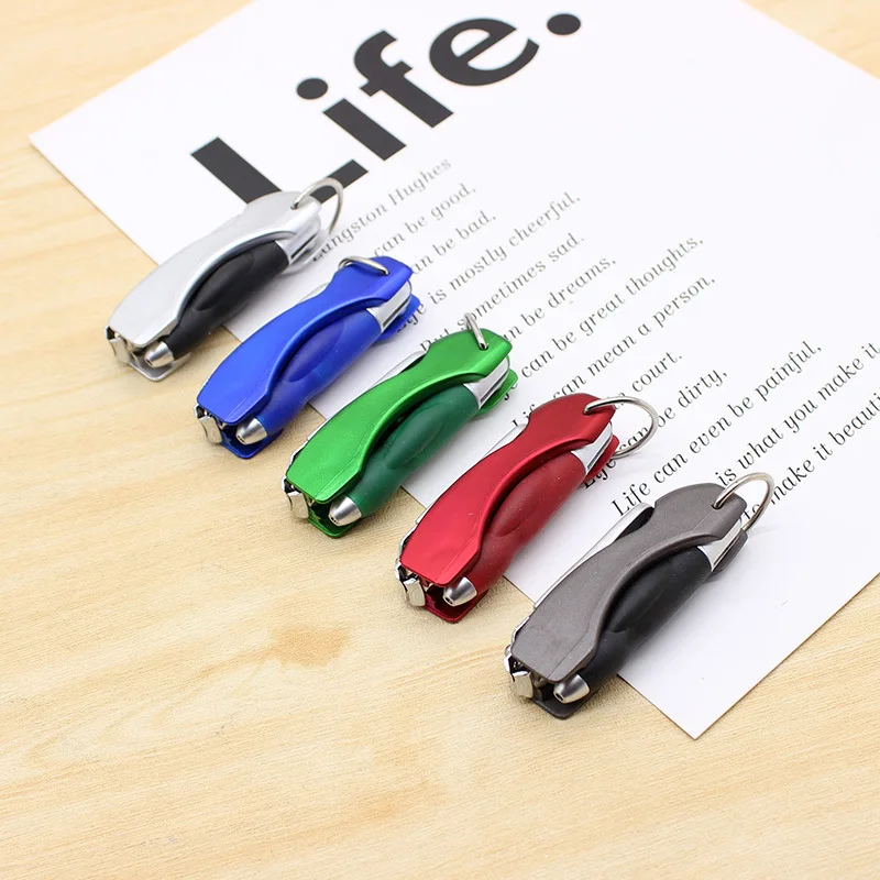 1 шт. модная многофункциональная металлическая шариковая ручка с цепочкой для