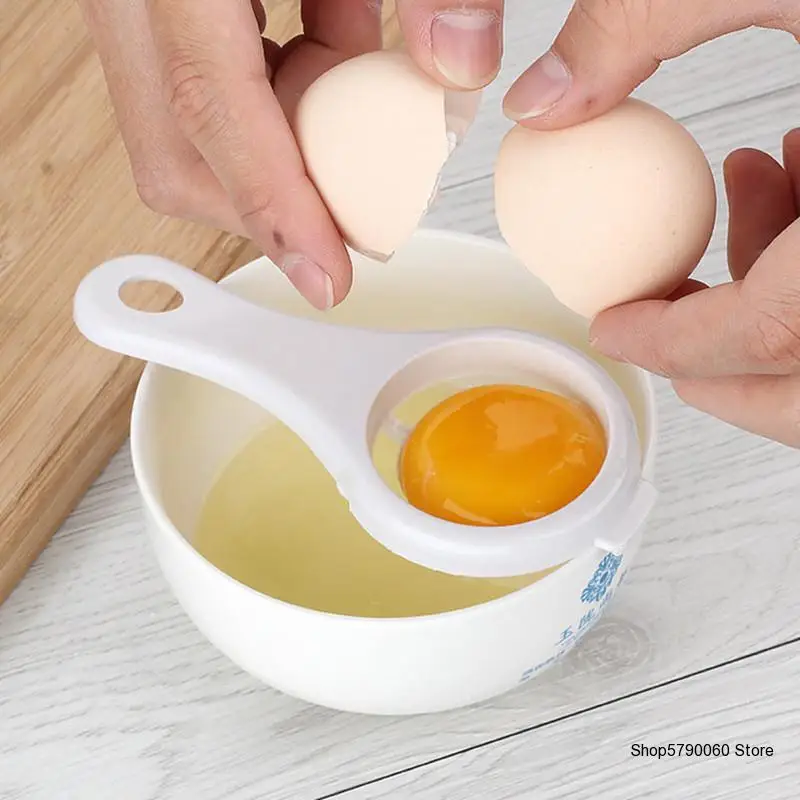 

1PC Egg Yolk Separator Divider White Plastic Convenient Household Eggs Tool Cooking Baking Tool Kitchen Accessories Dropshipping